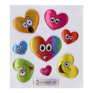 Lg-imports Stickers Smile Face Glittering Assorted