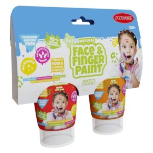 Boti Natural Face Amp Fingerpaint Tube - Red And Orange 2x65ml