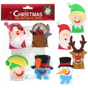 Wins Holland - Make Your Own Felt Finger Puppets Christmas 4 Pcs