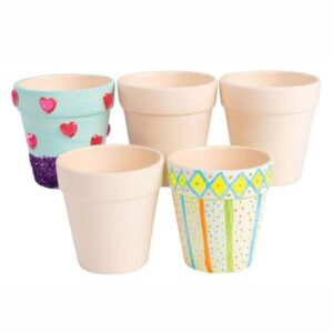 Colorations - Decorate Your Own Flowerpot Ceramic Set Of 12