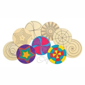 Colorations - Decorate Your Own Wooden Spinner 24 Pcs