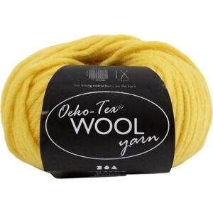 Creativ Company Wool Yarn Yellow 50m
