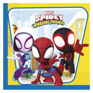 Globos Paper Napkins Fsc Spidey 20 Pcs