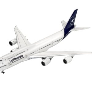 Revell Boeing 747-8 Lufthansa New Livery Fly 13 år Blå Hvid Model Af Flyvemaskine Ikke Til Børn Under 36 Måneder 476 Mm
