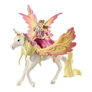 Schleich Fairy Feya With Pegasus Unicorn