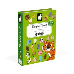 Janod Animals Magnetibook 3 år Karton Grøn