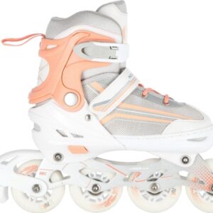 Nils Extreme Nh18190 Rulleskøjter Med Udskiftelig Glideskinne Justerbar Hvid R 34-38